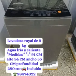 Lavadora automática Royal 9kg para agua fría y caliente