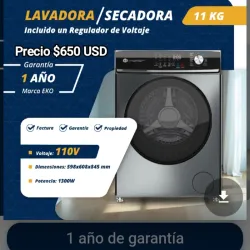 Lavadora secadora automática EKO 11 kg 110v