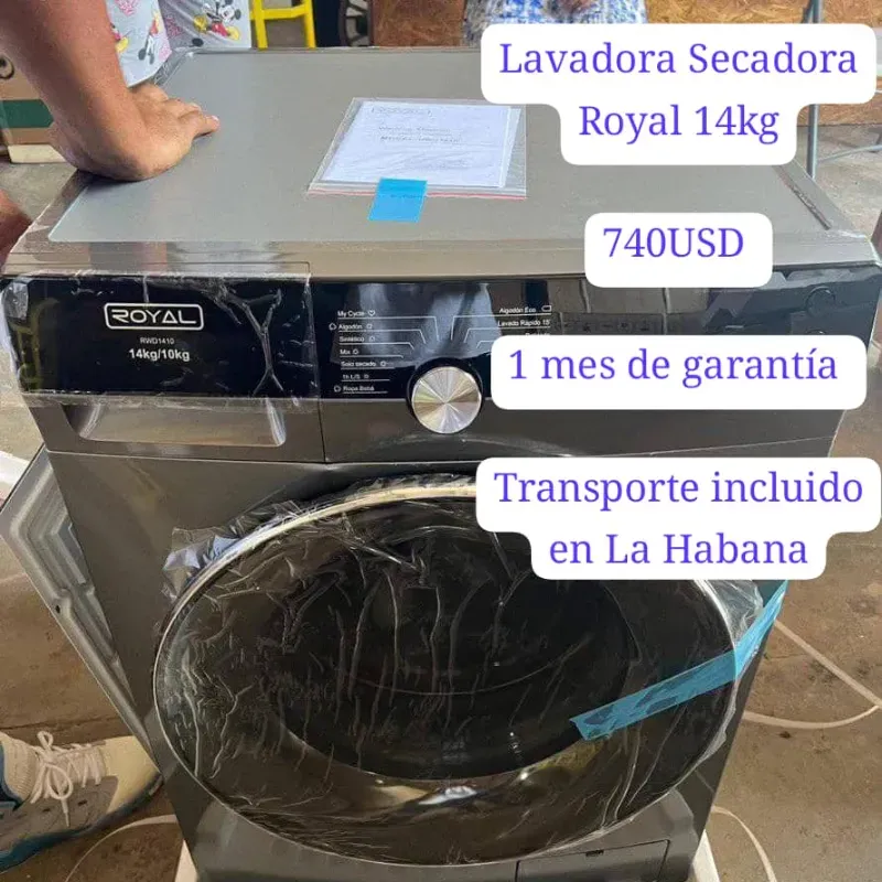 Lavadora secadora Royal 14 kg