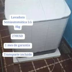Lavadora semiautomática LG 8 kg 
