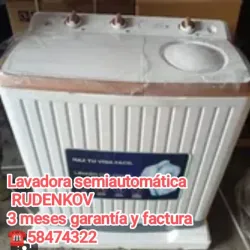 Lavadora semiautomática rudenkov 8 kg