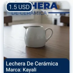 Lechera de cerámica