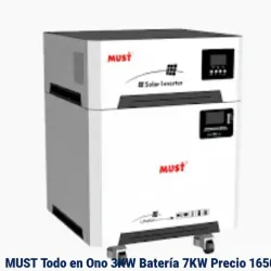 Must todo en uno 3 kw batería 7kw