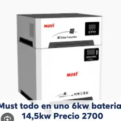 Must todo en uno 6Kw batería 14,5 Kw