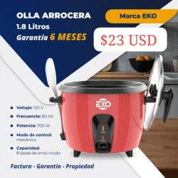 Olla arrocera EKO 1,8 litros 