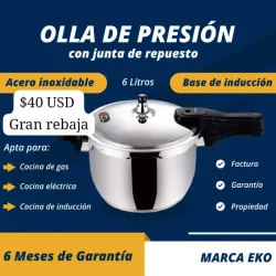 Olla de presión 6 litros 