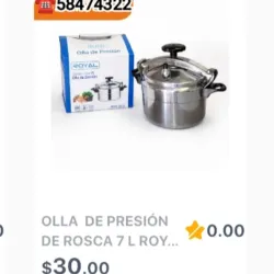 Olla de presión de rosca 7 litros Royal