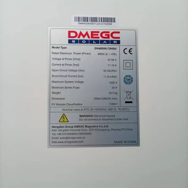 Panel monocristalino 500e