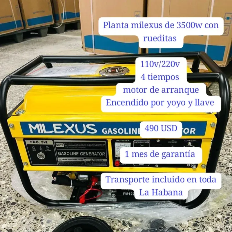 Planta eléctrica MILEXUS 3500w