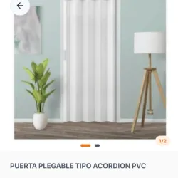 Puerta plegable tipo acordeón PVC