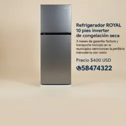 Refrigerador ROYAL 10 pies No Frost inverter