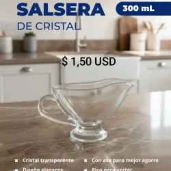 Salsera de cristal