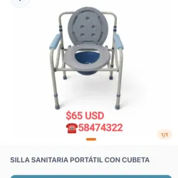 Silla sanitaria portátil