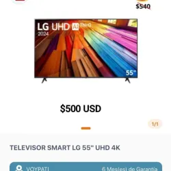 Smart TV LG 55 pulgadas USD 4K