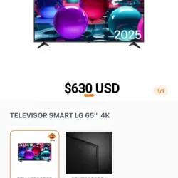 Smart TV LG 65 pulgadas 4 K