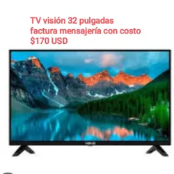 Televisor visión 32 pulgadas con soporte y cajita interna
