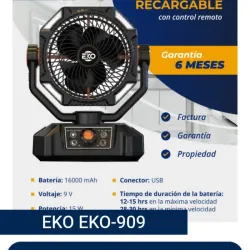 Ventilador EKO F6 recargable