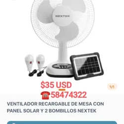 Ventilador recargable de mesa NEXTEK