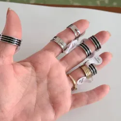 Anillos acero inoxidables