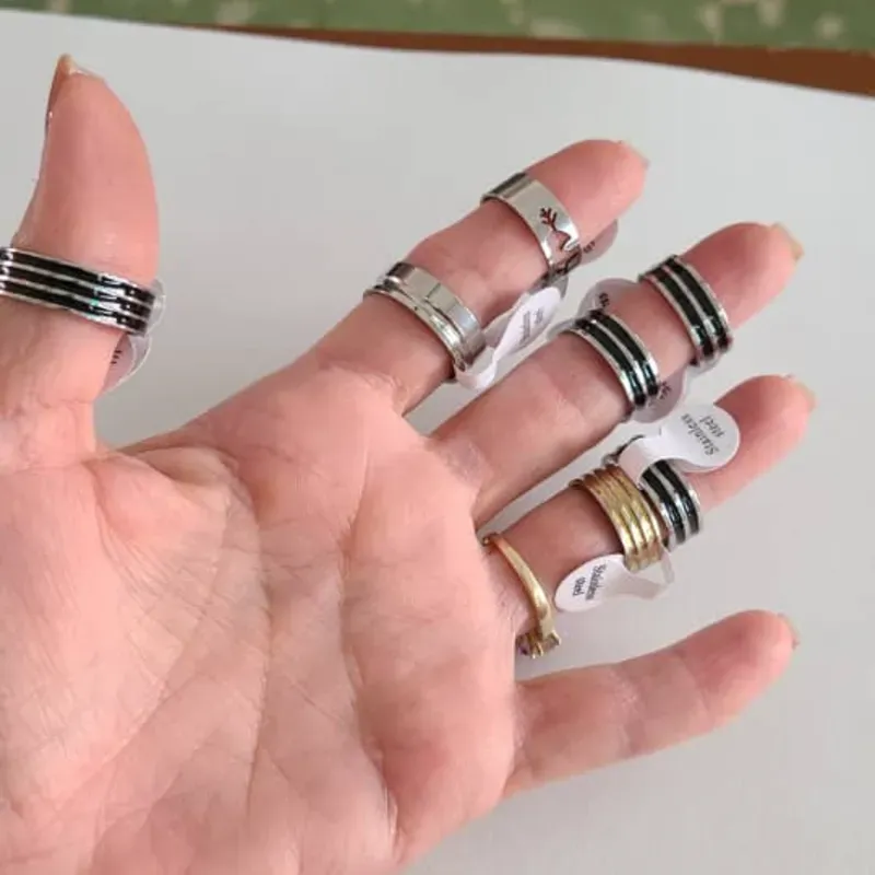 Anillos acero inoxidables