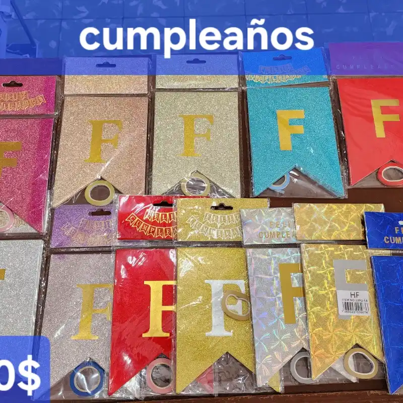 Banderines feliz cumpleaños