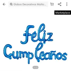 Cartel de globo feliz cumpleaños 