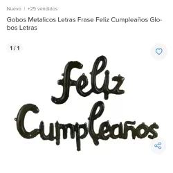 Cartel de globo feliz cumpleaños 