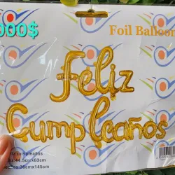 Cartel inflable Feliz cumpleaños