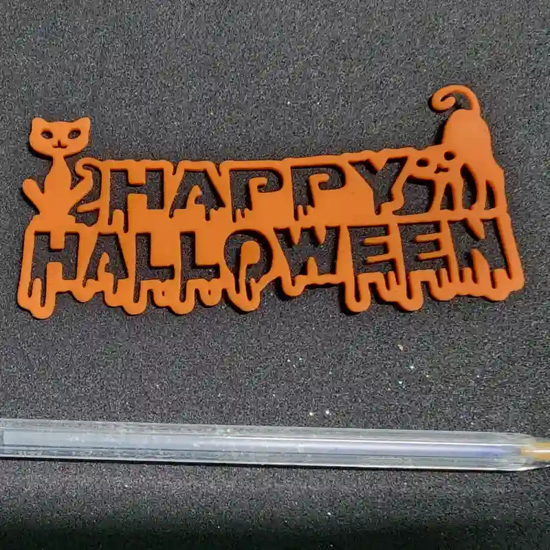 Cartel troquelado halloween