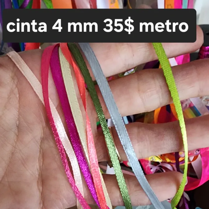 Cinta 4 mm de satin
