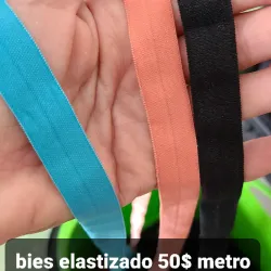 Cinta para cintillo  o bies elastizado.para usos en ropa 1,5 cm. Ancho.a 