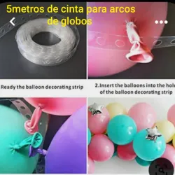 Cinta plástica para arco de globos 