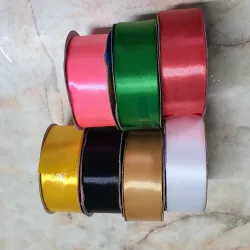 Cinta satin 4 cm ancho Roja aggotada