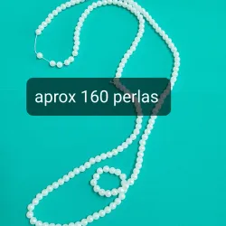 Collar perlas blancas 6mm