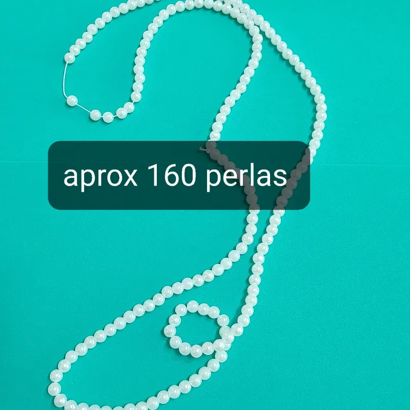 Collar perlas blancas 6mm