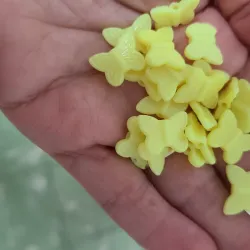 Cuentas plásticas mariposas 