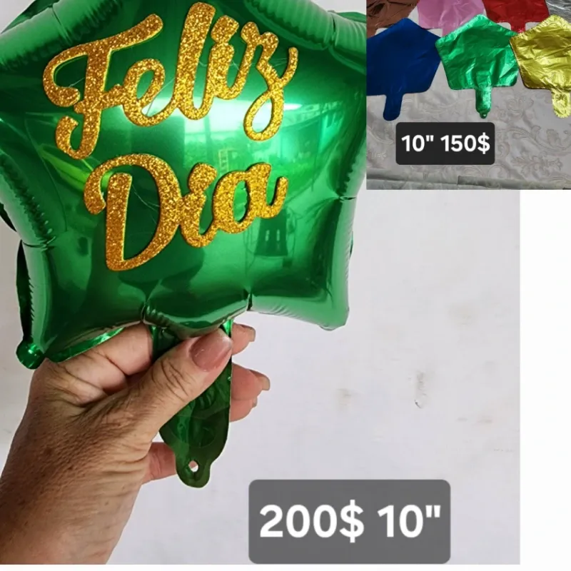 Estrellas de 10" con cartel troquelado