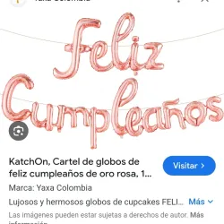 Feliz cumpleaños inflable 