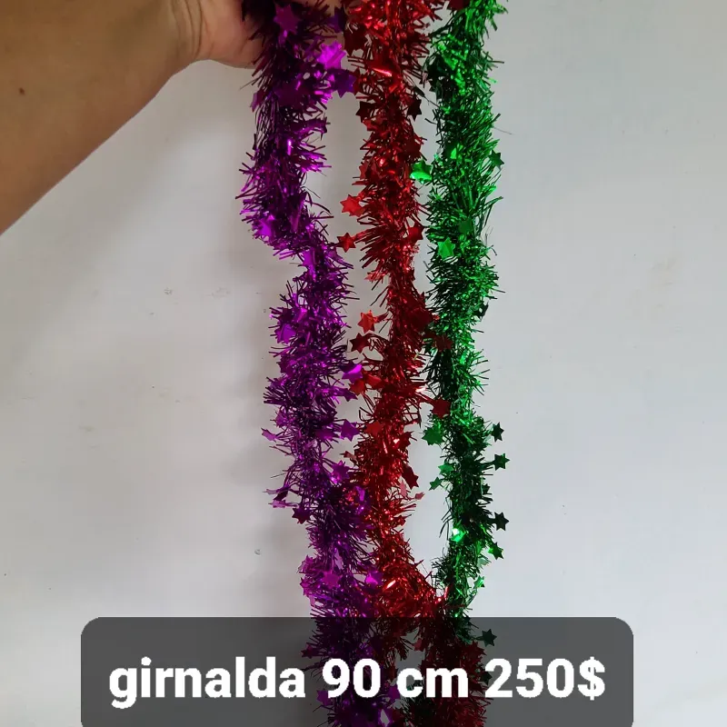 Girnalda  de 90 cm.solo verde 