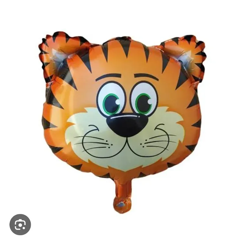 Globo metálico cabeza de tigre