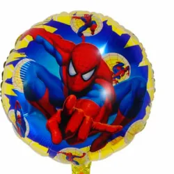 Globo Spiderman redondo metálico 