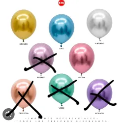 Globos cromados 