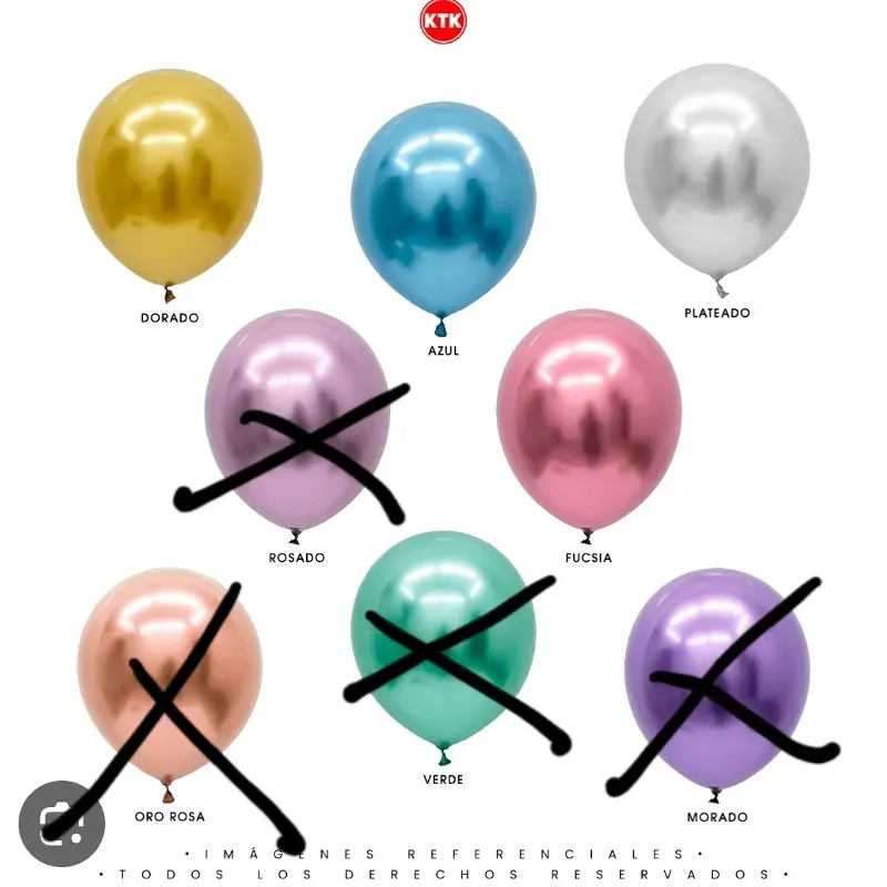 Globos cromados 