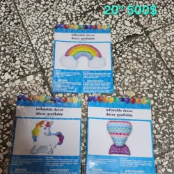 Globos de nube ,unicornio, cola