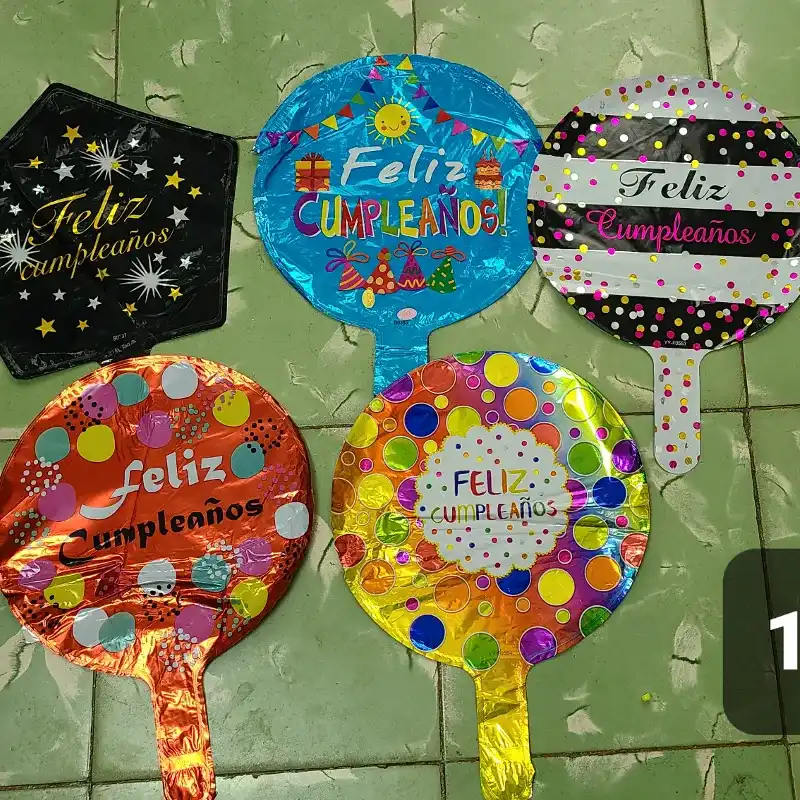 Globos feliz cumpleanos 10"