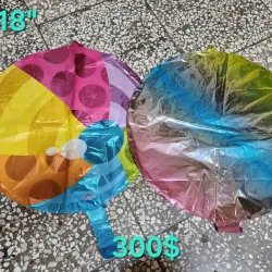 Globos redondos multicolor