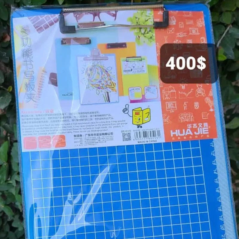Hoja plastica para medir