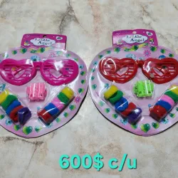 Juego gafas y felpas