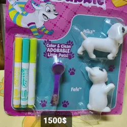 Juego gato y perro.para colorear 