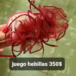 Juego hebillas marron 